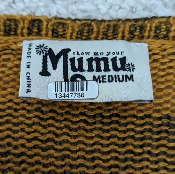 Tiger soft sweater dress- Mended size small - Picture 12 of 12